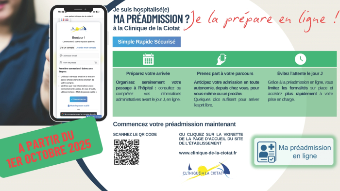 Ma préadmission Je la fais en ligne !